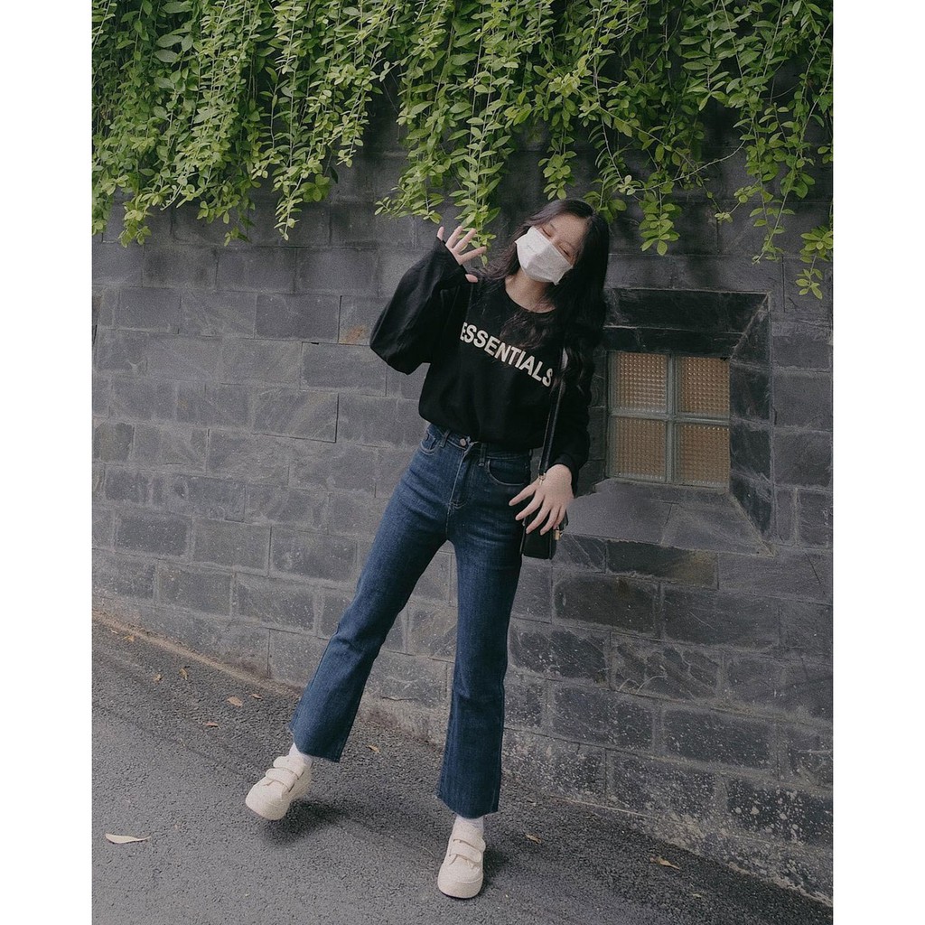 Áo thun dài tay ESSENTI áo phông Unisex cotton hot trend_VIETSTAR