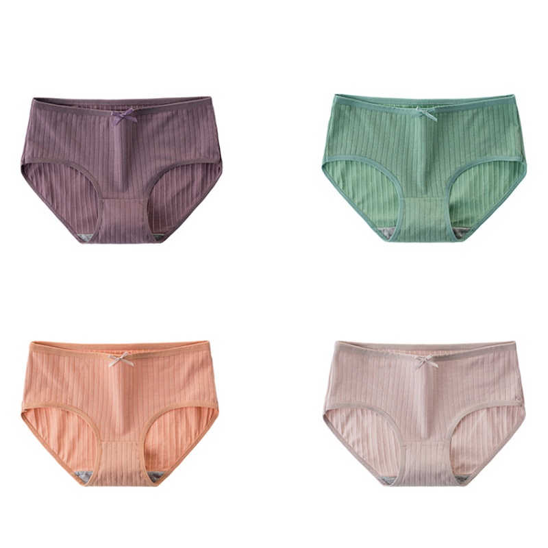Quần lót bằng vải cotton màu đơn giản dành cho nữ