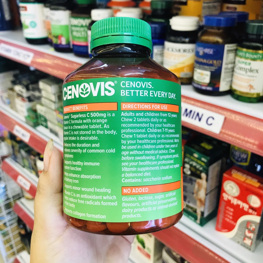 Viên Uống Cenovis Bổ Sung Vitamin C Multivitamin Và Minerals Khoáng Chất Cho Nam Và Nữ Once Daily