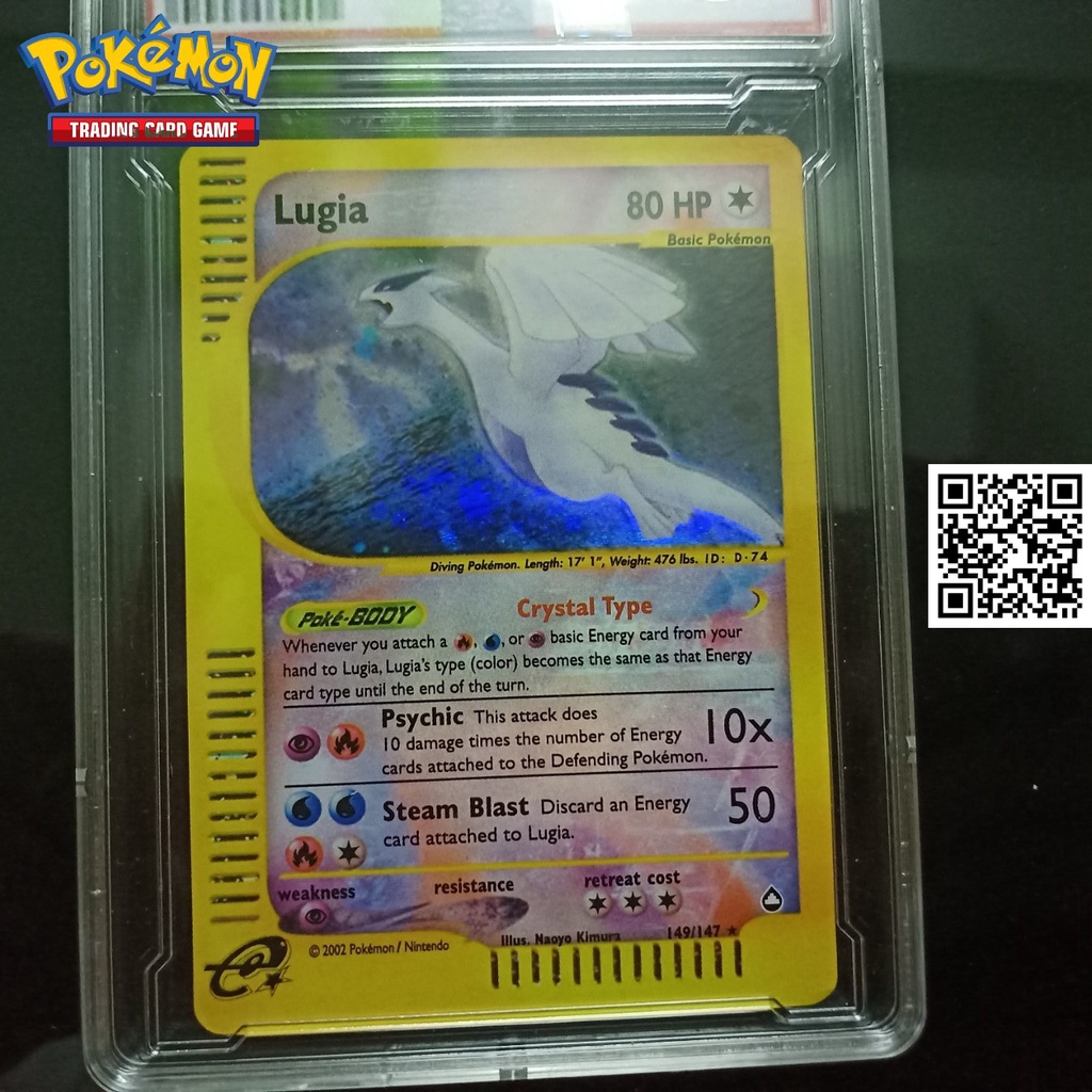Bài Pokemon năm 2002 Lugia 149 147 thủy biển truyền thuyết 1459 d7