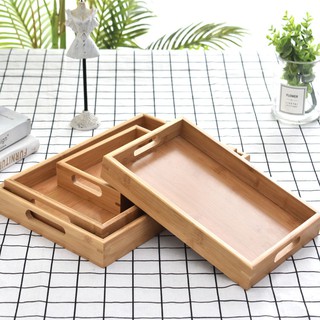 Khay trà gỗ phong cách Nhật Bản