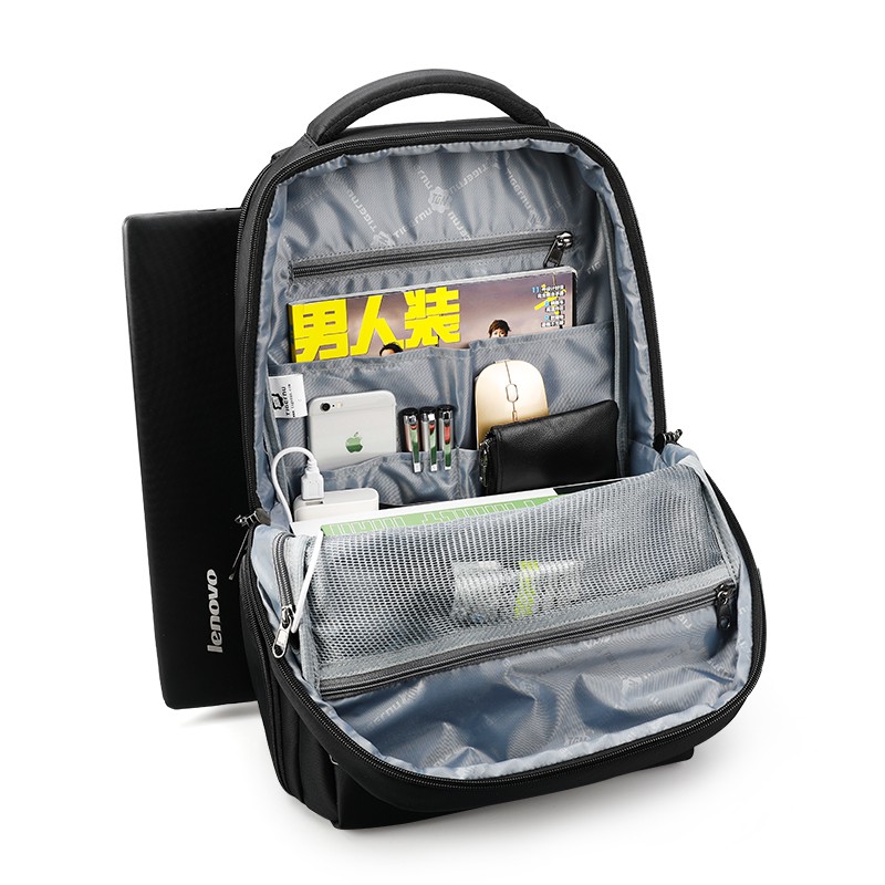 Ba Lô Tigernu Đựng Máy Tính Xách Tay Bằng Nylon Chống Nước Phong Cách Doanh Nhân Với Cổng USB 15.6&quot; T-B3319