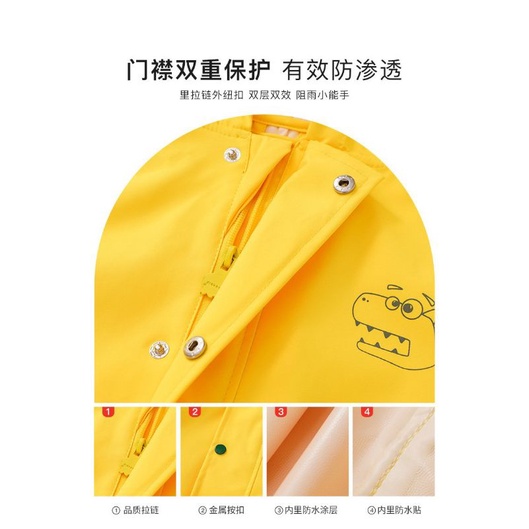 Áo Mưa Cho Bé Cao Cấp Lemonkid Mã LK2201004