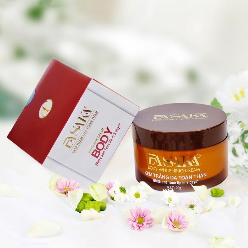 Kem Dưỡng Trắng Da Body WHITENING CREAM FASAKA Chính Hãng 90gr
