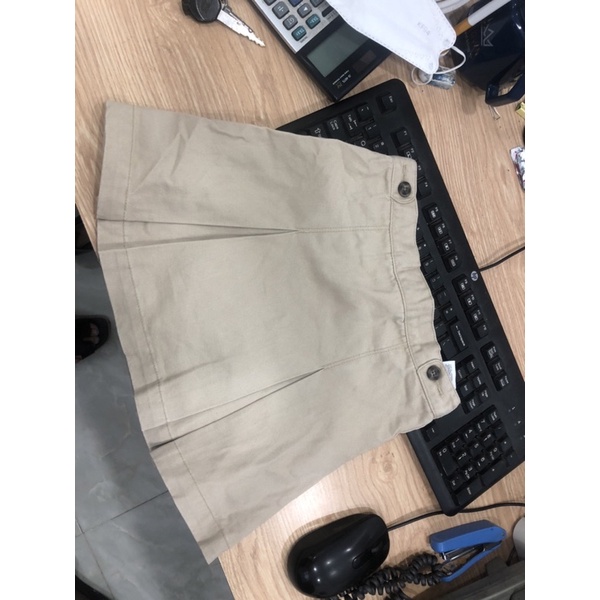 Set 2 váy kaki bé gái xuất dư xịn