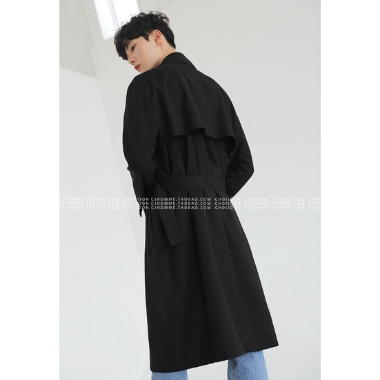 Áo Khoác Măng Tô Dáng Dài Cao Cấp Basic Cho Nam