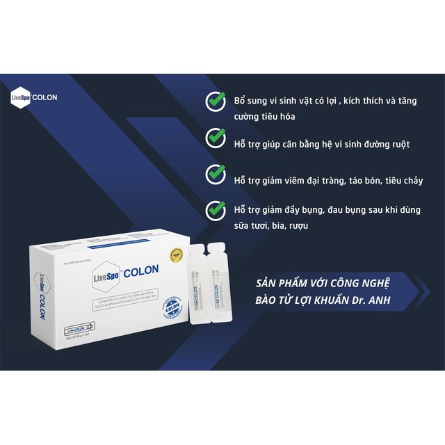 COLON - Bào tử lợi khuẩn cho người bệnh viêm đại tràng, bệnh đường ruột | BigBuy360 - bigbuy360.vn