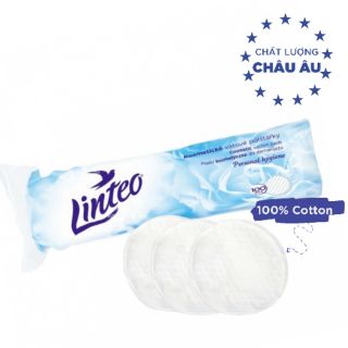 BÔNG TẨY TRANG LINTEO 100 MIẾNG - NHẬP KHẨU CHÂU ÂU