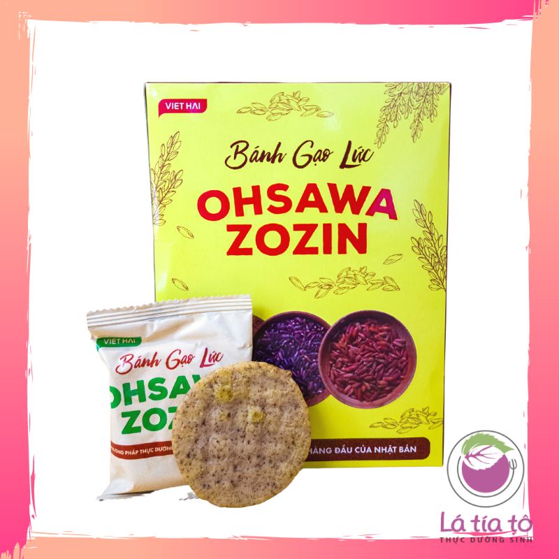 BÁNH GẠO LỨT ĂN KIÊNG GIẢM CÂN OHSAWA ZOZIN - LÁ TÍA TÔ