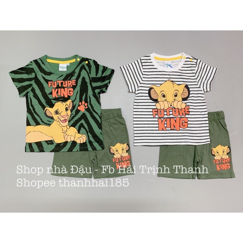 Set bộ cotton lion dư xịn 2 màu đẹp bắt mắt cho bé
