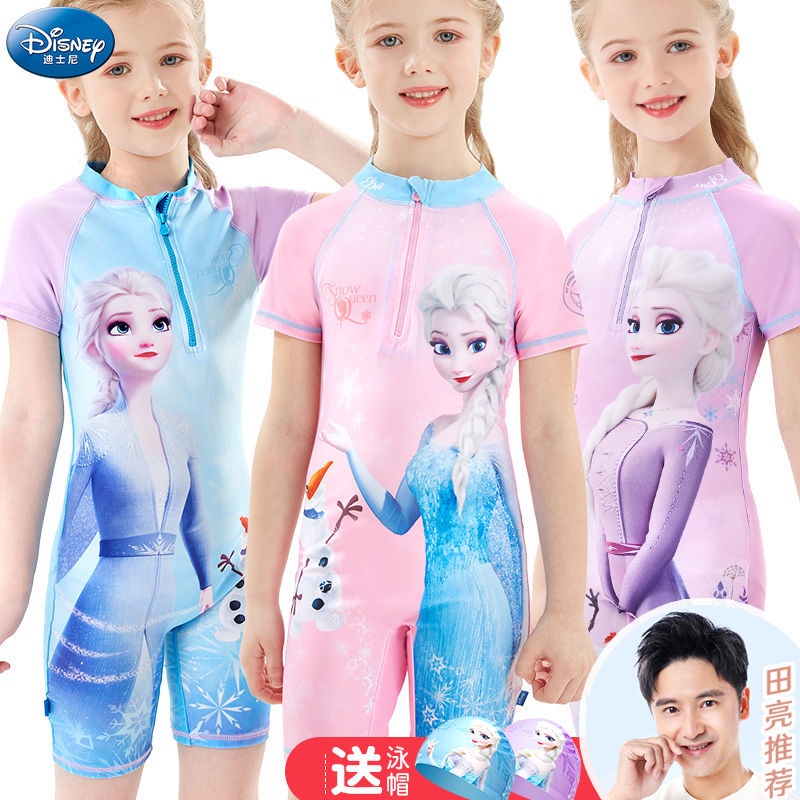 ♛Bộ Đồ Bơi Liền Thân Kiểu Công Chúa Disney Đáng Yêu Cho Bé Gái