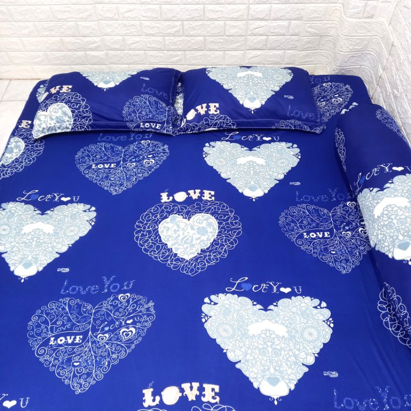 BỘ DRAP THUN HÀN QUỐC TRÁI TIM 4 MÓN .