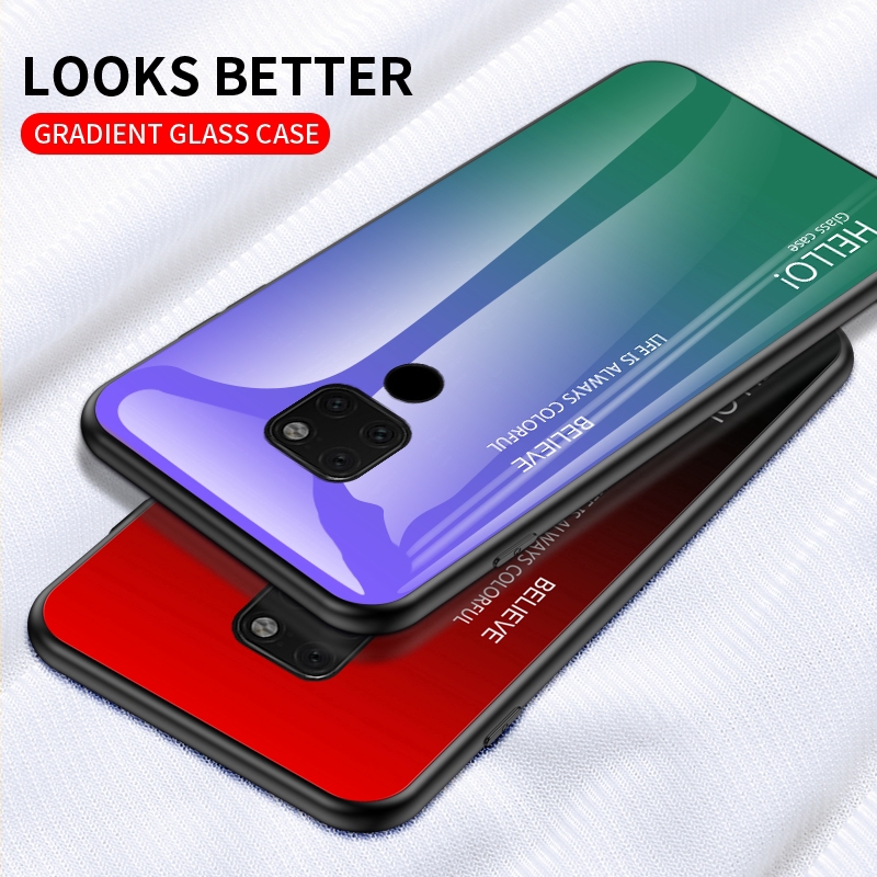 Ốp Lưng Kính Cường Lực Cao Cấp Cho Huawei P30 Pro Mate 20 Pro P30 Mate 20 Lite Honor 20 Pro