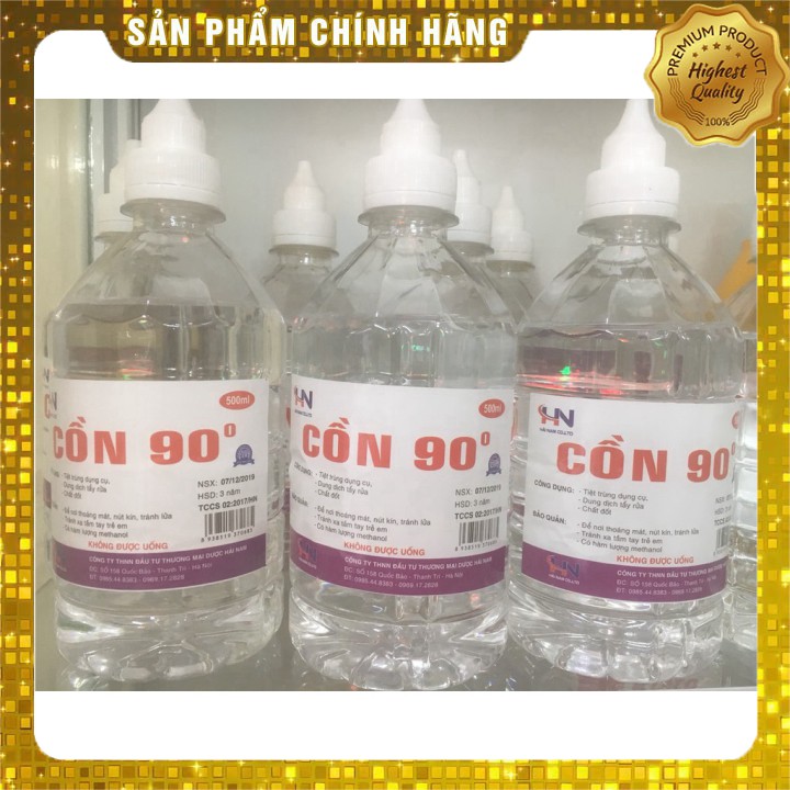 CỒN 90 ĐỘ SÁT KHUẨN  500ML