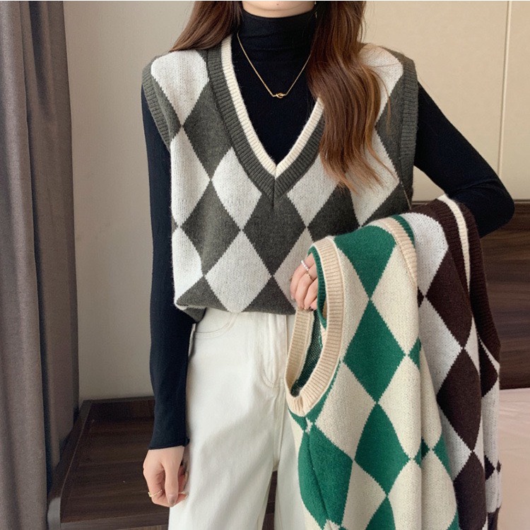 Áo len gile trám hot hit