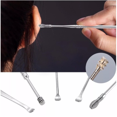 Bộ Dụng Cụ Ngoáy Tai Chuyên Nghiệp 6 Món Tiện Lợi