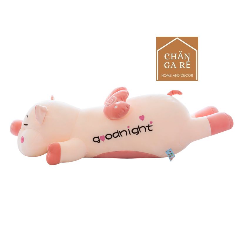Gấu bông - thú nhôi bông Heo Cánh Tiên - gối ôm hình dễ thương siêu mềm - siêu cute