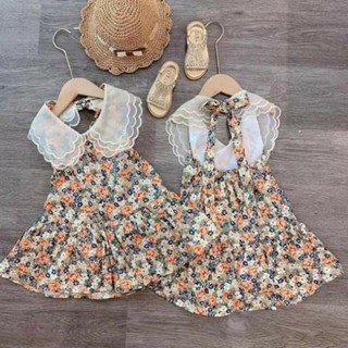Oder Váy hoa cổ kính cho bé gái