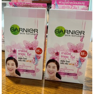 6 GÓI KEM DƯỠNG DA CHỐNG NẮNG LÀM TRẮNG DA GARNIER CAO CẤP THÁI ( 1 HỘP 6 GÓI ) .