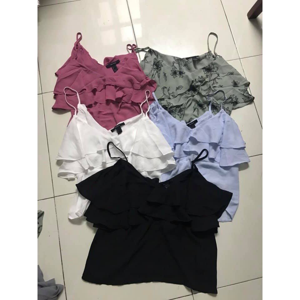 Áo Trễ Vai Open Ruffle Top F21