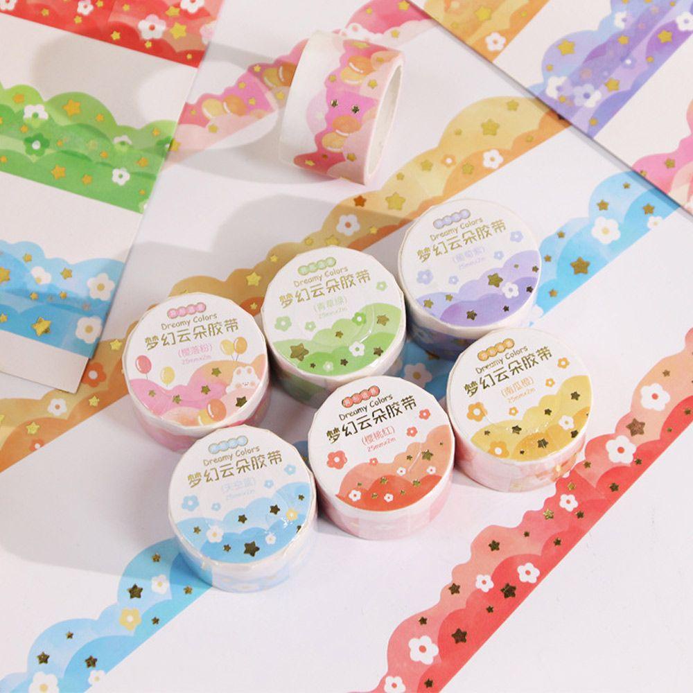 PISTA Bộ 5 Cuộn Băng Dính Với Họa Tiết Đáng Yêu Dùng Trang Trí Scrapbook