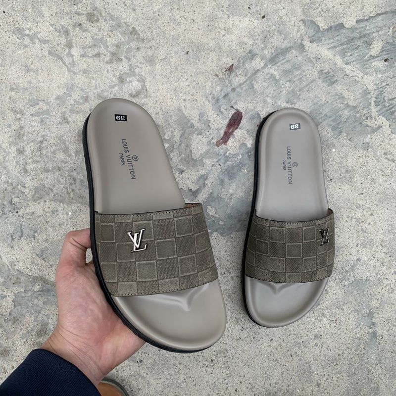 Dép quai ngang LV sang chảnh