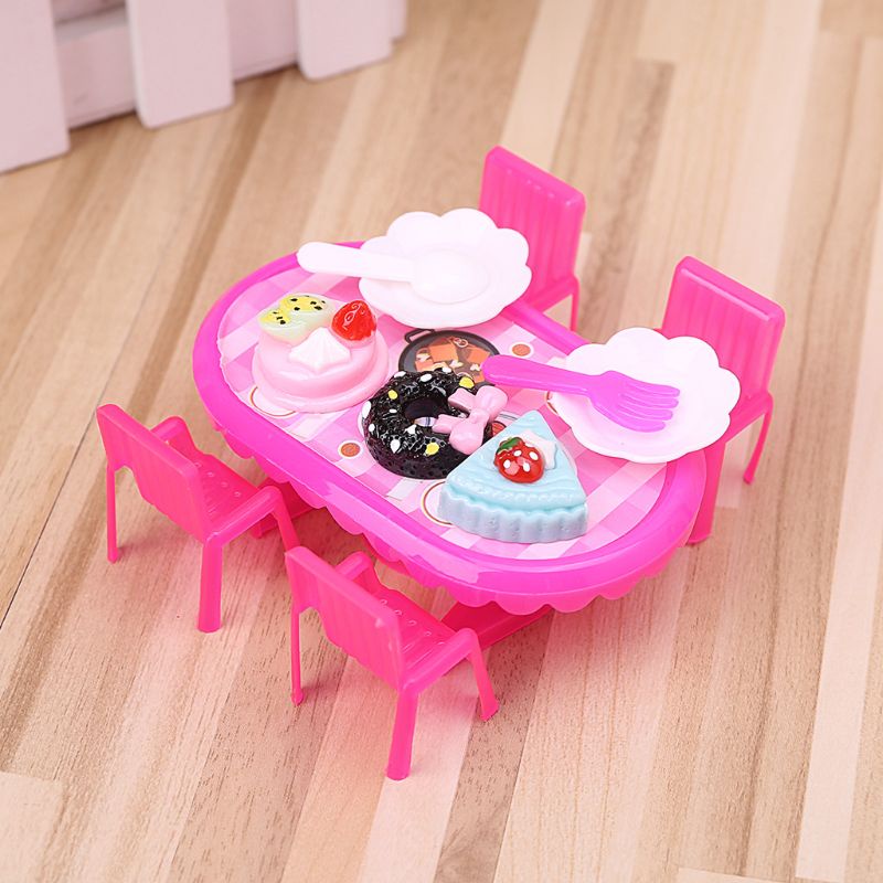 1 Bộ Đồ Chơi Nấu Ăn Bằng Nhựa Mini Dùng Trang Trí Nhà Búp Bê