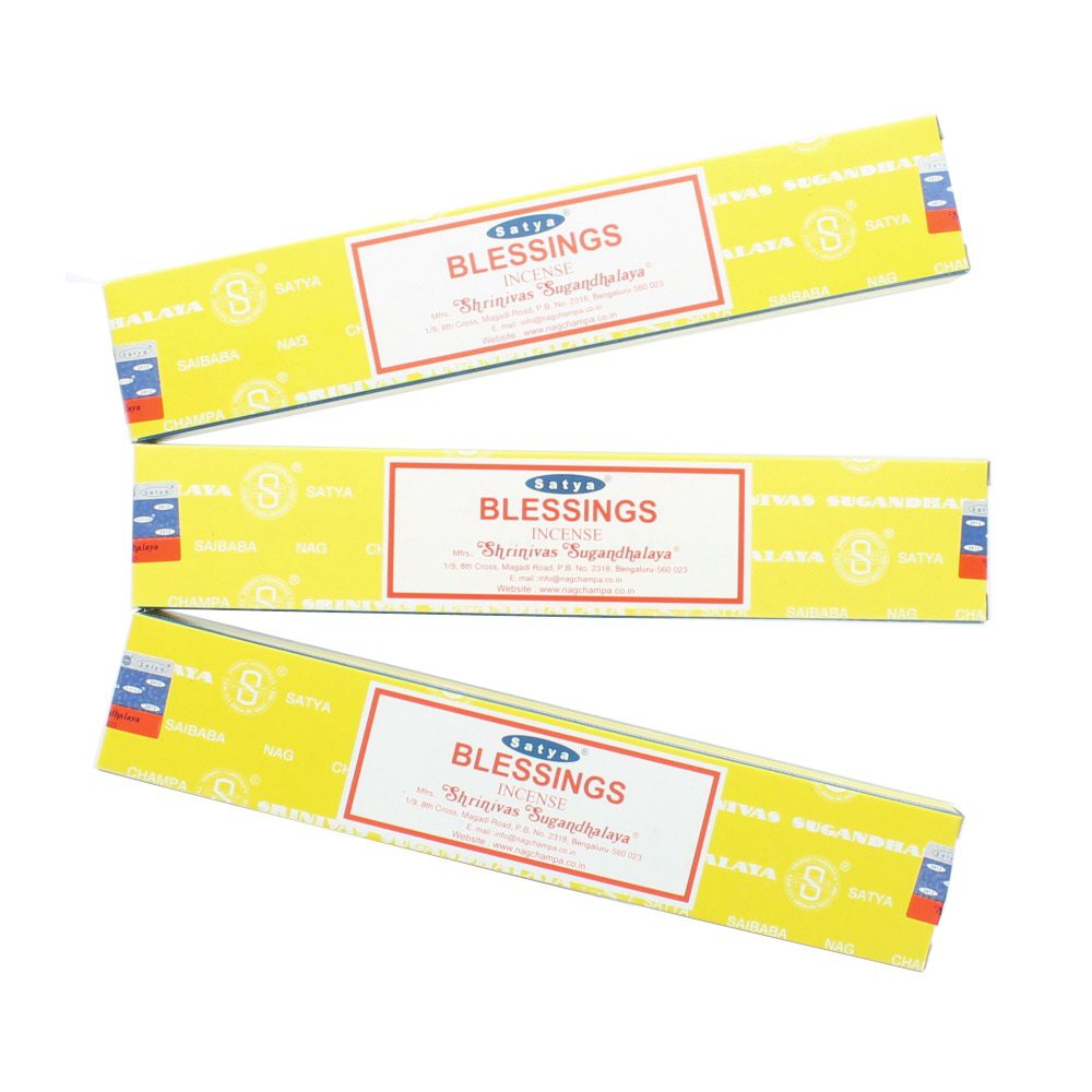 Nhang Cầu Nguyện Đốt Nơi Thờ Cúng Blessing Satya Nag Champa - THẢO MỘC XÔNG NHÀ