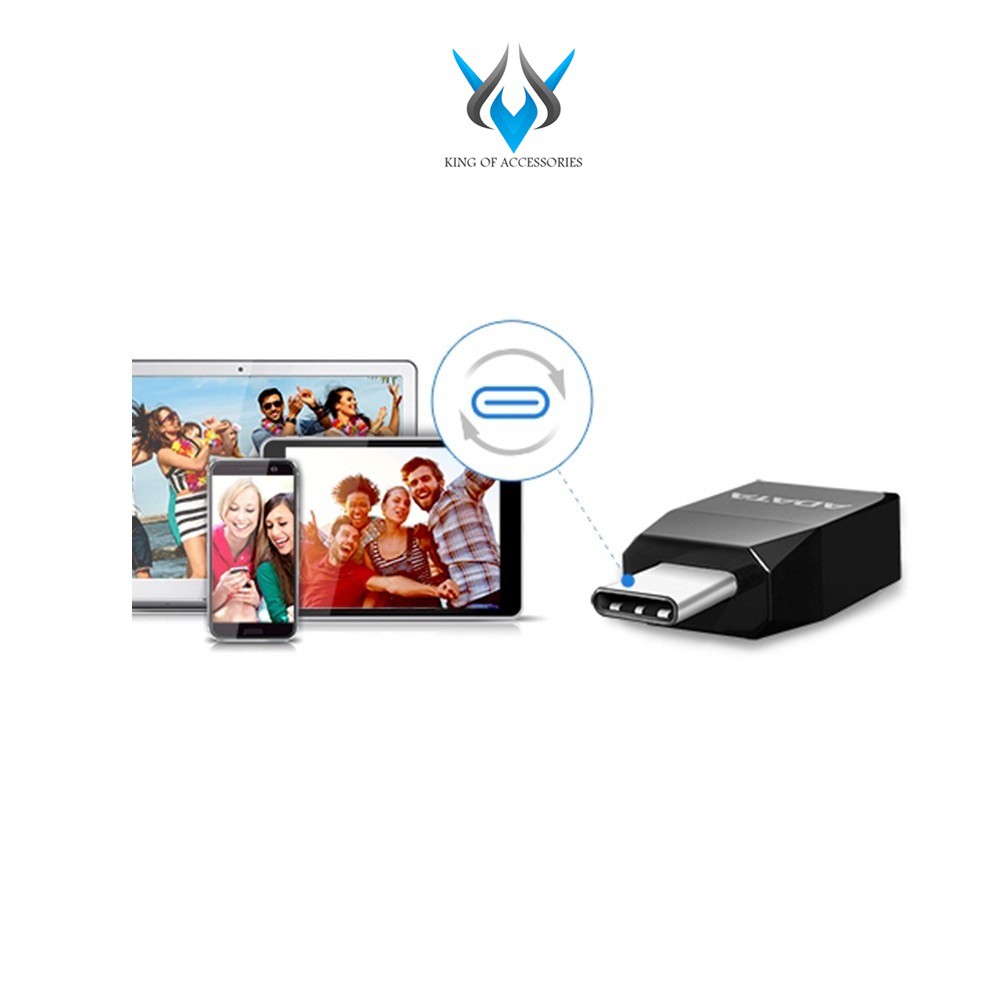 Đầu chuyển OTG từ USB 3.1 sang Type-C Adata Tốc độ 5Gbps (Đen) | BigBuy360 - bigbuy360.vn