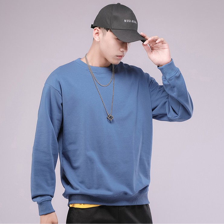 Áo Sweater trơn Haley 4 màu vải nỉ bông dày ấm áp đường may kỹ