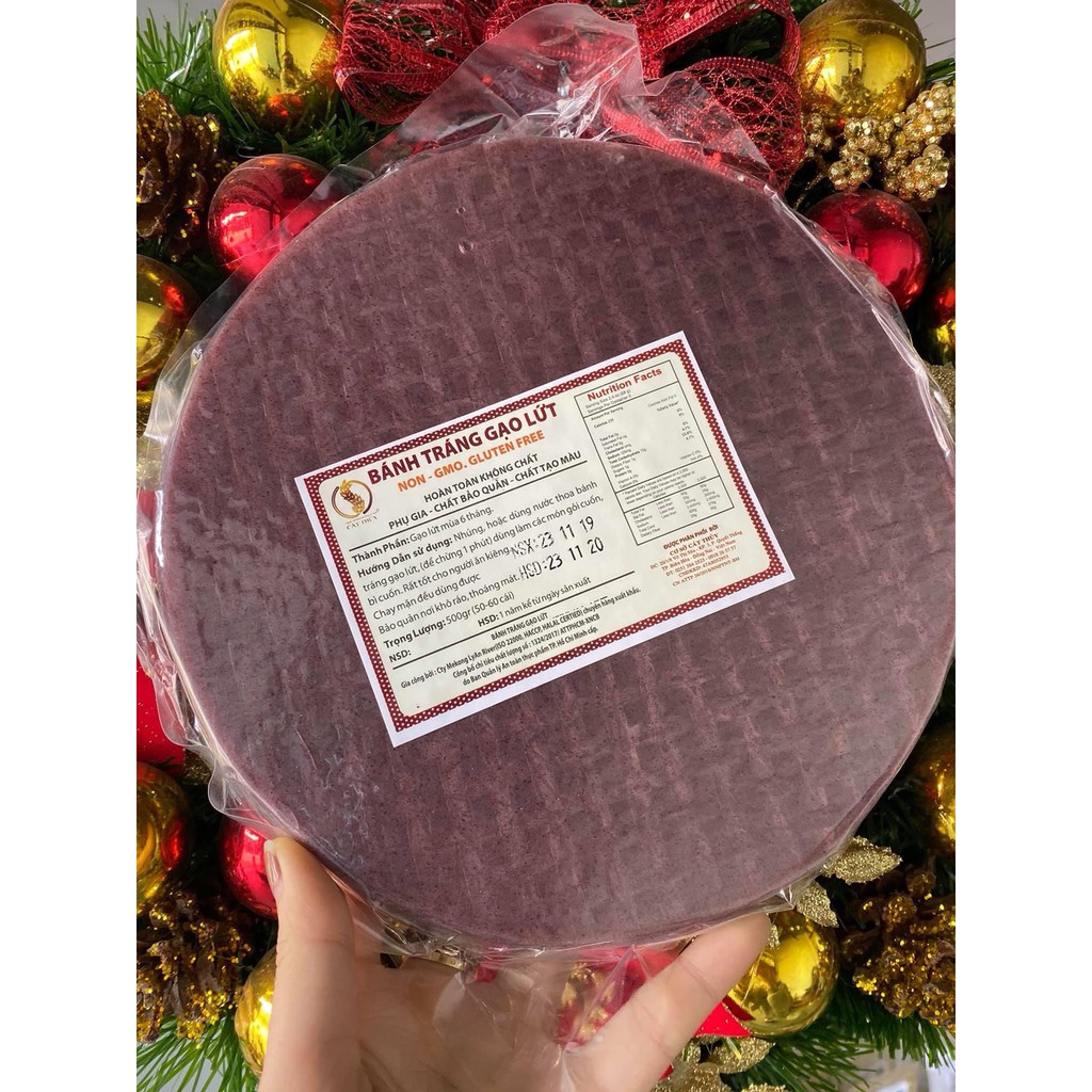 Bánh Tráng Gạo Lứt Eat Clean Gói 500gr Cho Người Ăn Kiêng, Giảm Cân