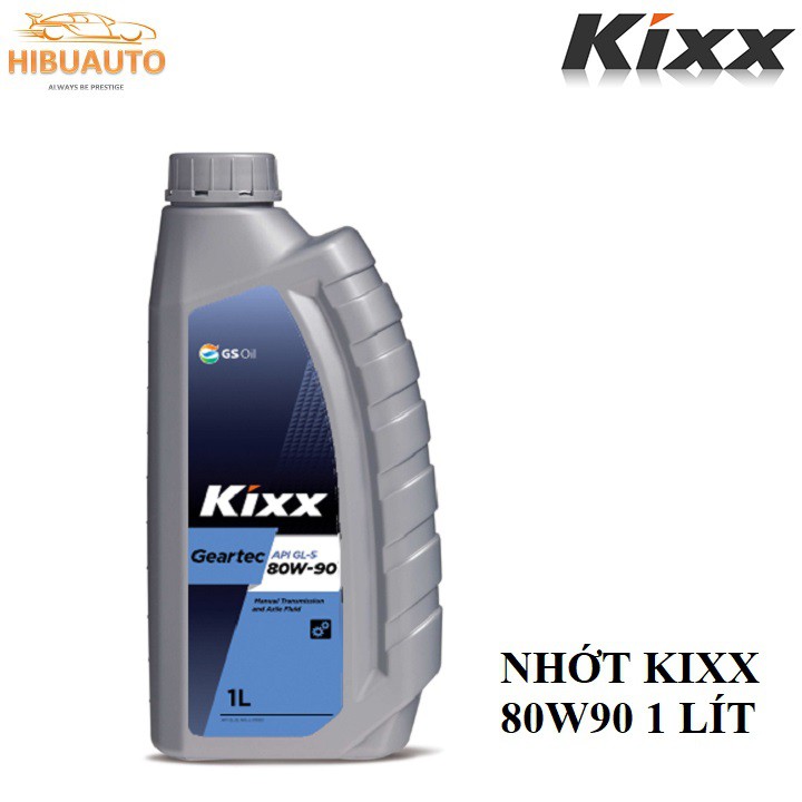 Dầu Nhớt Hộp Số KIXX Geartec GL5 80W90 1 lít Hàng Chính Hãng - HIBUAUTO