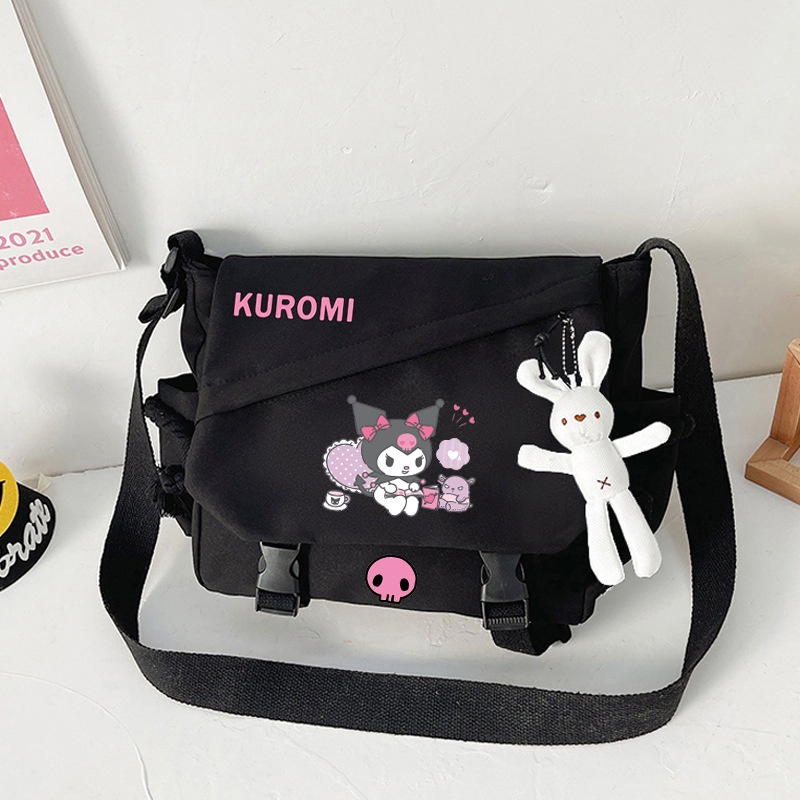 Túi Đeo Vai Kuromi Dễ Thương Cho Học Sinh Trung Học