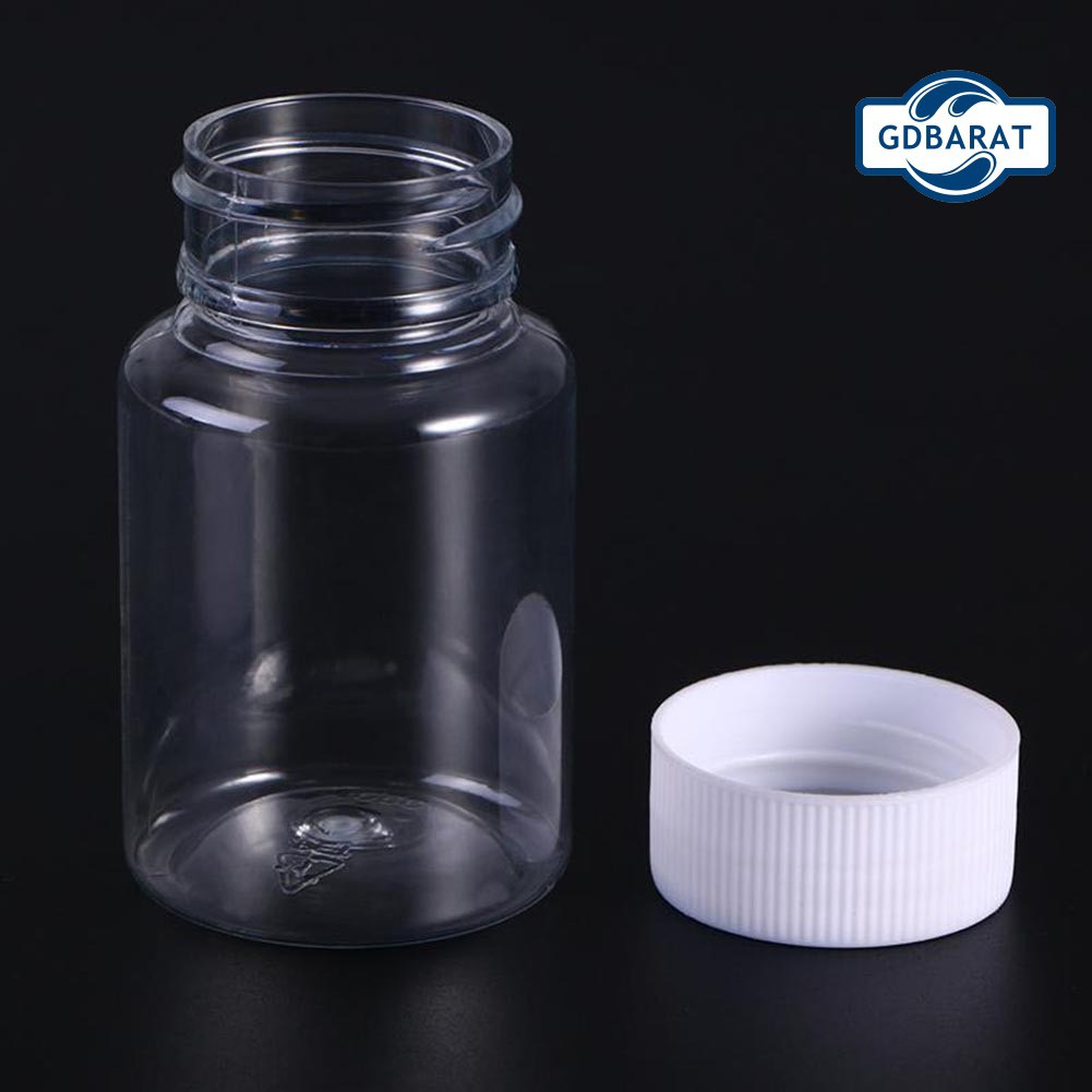 (Hàng Mới Về) Set 10 Lọ Nhựa Trong Suốt 30ml Đựng Thuốc / Kẹo Tiện Dụng