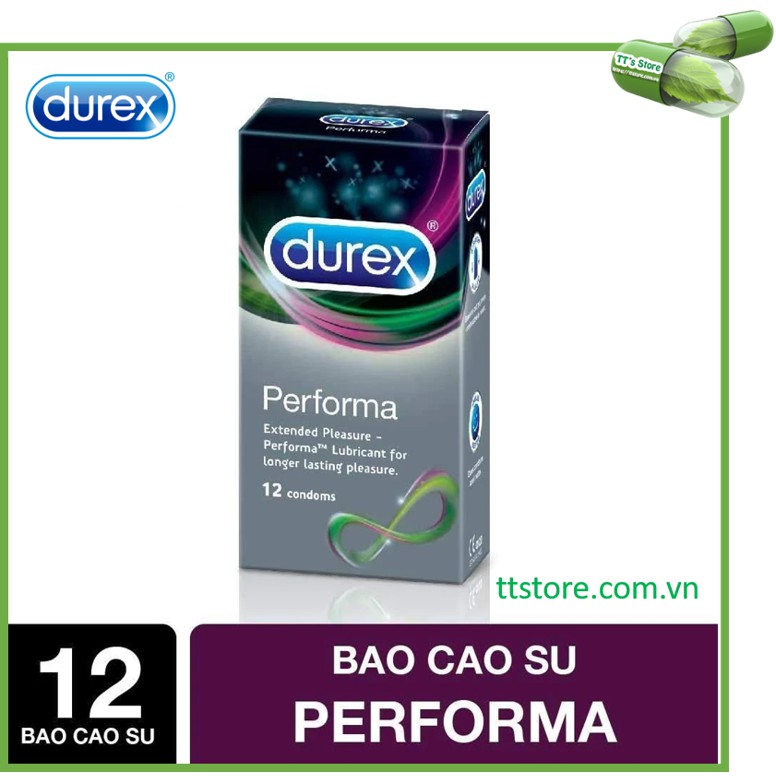 Bao cao su DUREX Performa 12 cái (Kéo dài)
