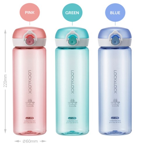 Bình Đựng Nước nhựa Tritan Lock&amp;Lock One Touch Bottle 500ml ABF645