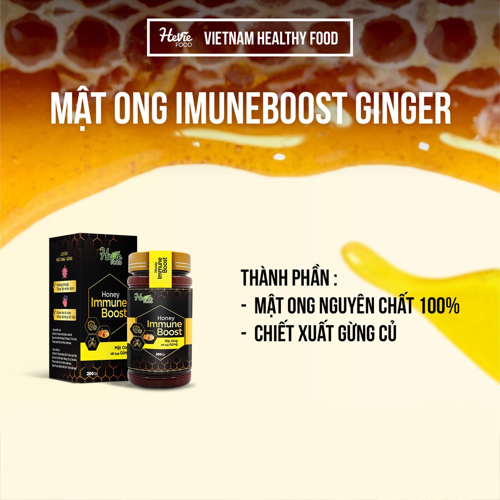 Mật ong Gừng Immuneboost 200g HeVieFood