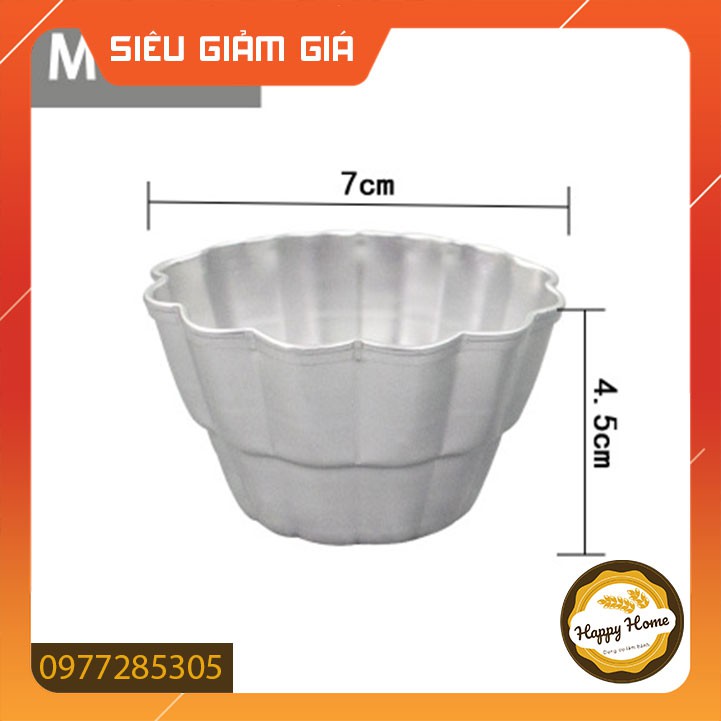 Khuôn nhôm làm thạch, pudding, rau câu, hình hoa nhỏ, giá rẻ MC23