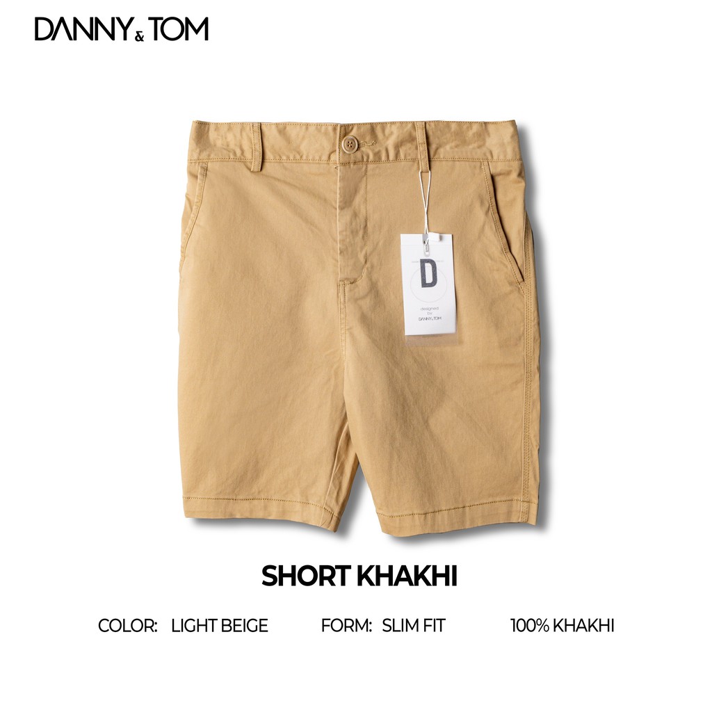 Quần Short kaki nam trẻ trung , Chất liệu kaki cotton cao cấp, form Regular Lịch sự | DANNYTOM