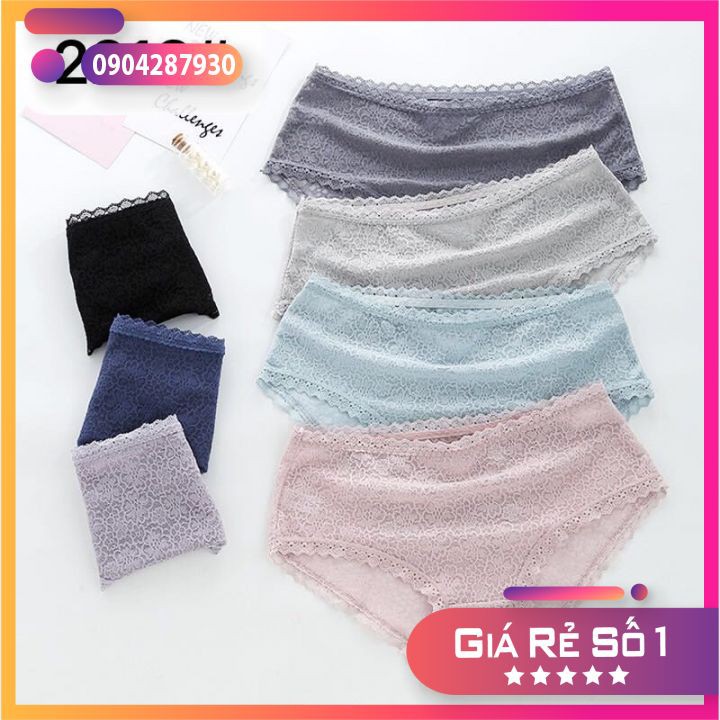 [XẢ KHO] Quần lót nữ- COMBO 4 quần lót nữ thun cotton chất vải mềm mịn thoải mái - Vạn Xuân shop