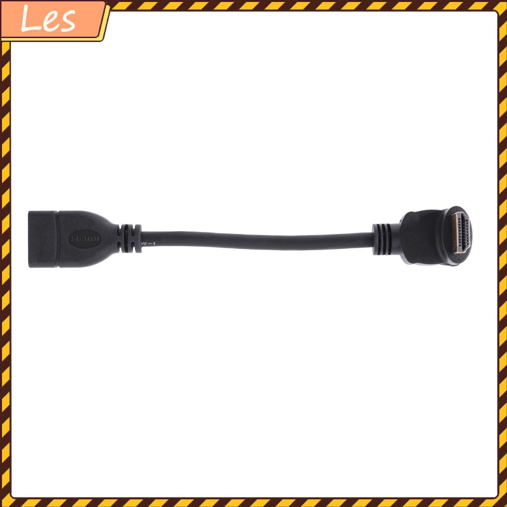 Cáp mở rộng HDMI đầu đực sang đầu cái dài 15cm 90 độ