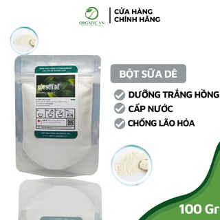 Bột sữa dê nguyên chất 100% Organic Đắp Mặt Siêu Trắng 100Gr - B1.010