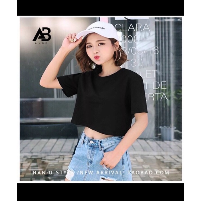 áo croptop fom thụng tay lỡ