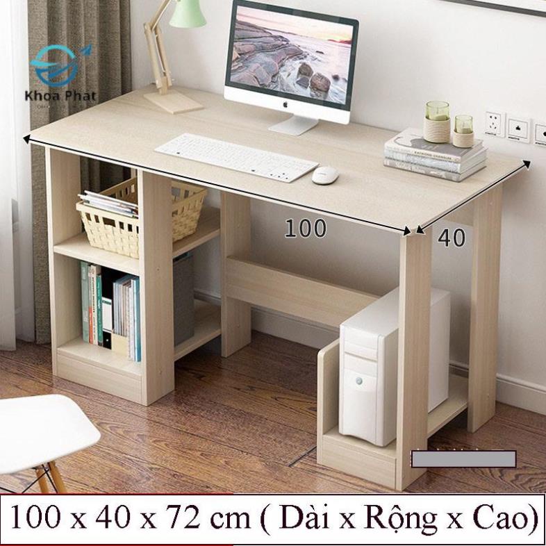 BÀN HỌC BÀN LÀM VIỆC CÓ NGĂN ĐỂ CÂY MÁY TÍNH, NGĂN ĐỂ SÁCH - KHOA PHÁT 3