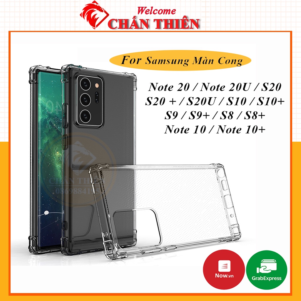 Ốp Samsung S8 S8+ S9 S9+ S10 S10+ S20+ S20Ultra Note 10 Note 10+ Note 20 Note 20 Ultra Trong Suốt Chống Sốc Chống Rơi Vỡ