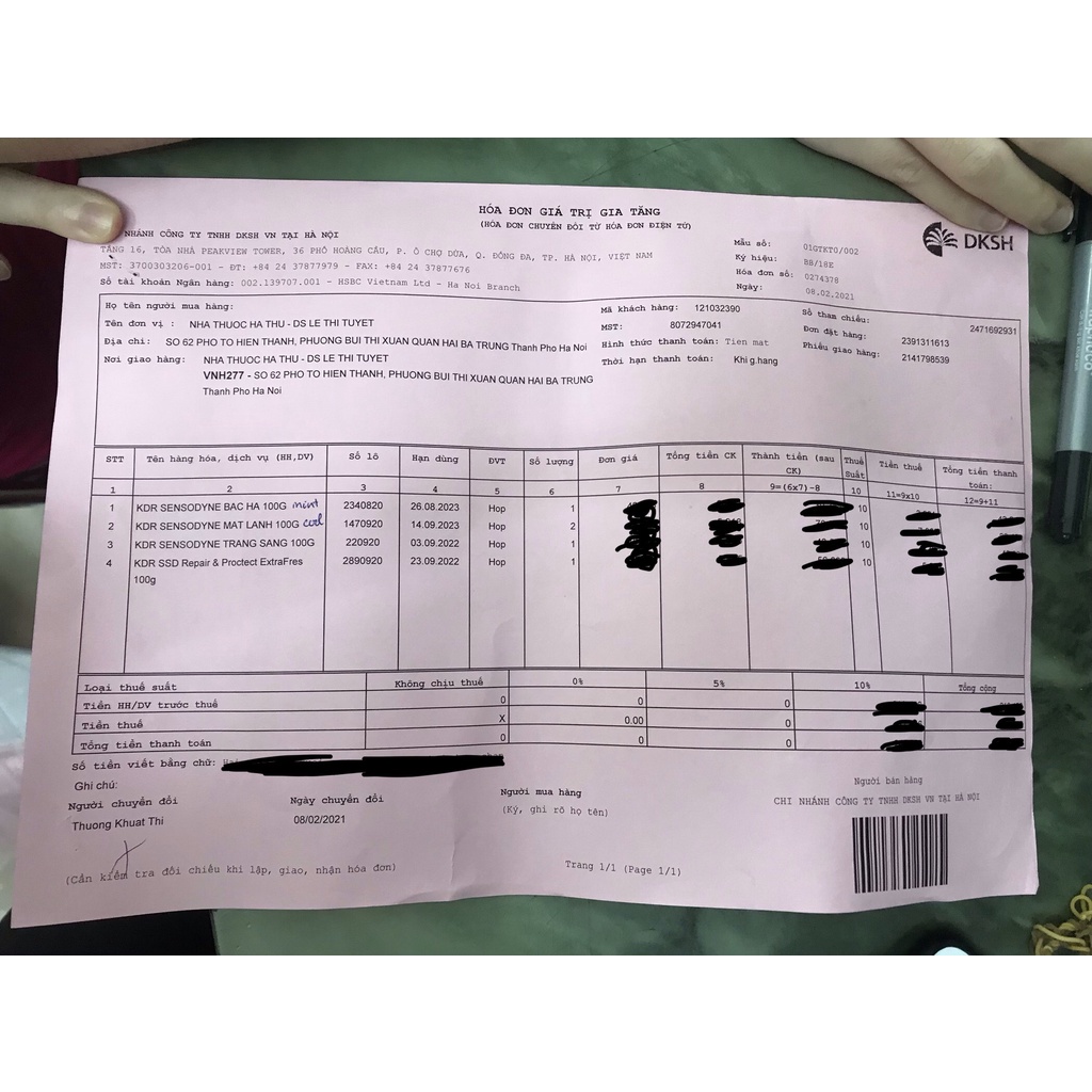 Kem đánh răng Sensodyne các loại