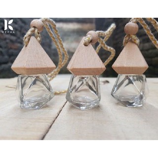 [RẺ NHẤT SHOPEE] Vỏ lọ tinh dầu treo xe ô tô - lọ hình kim cương sang trọng, đẳng cấp