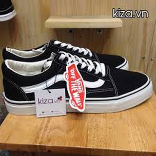 Giày vans old skool đen trắng Cổ thấp