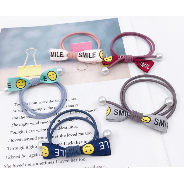 DÂY CỘT TÓC NƠ CHỮ LOVE