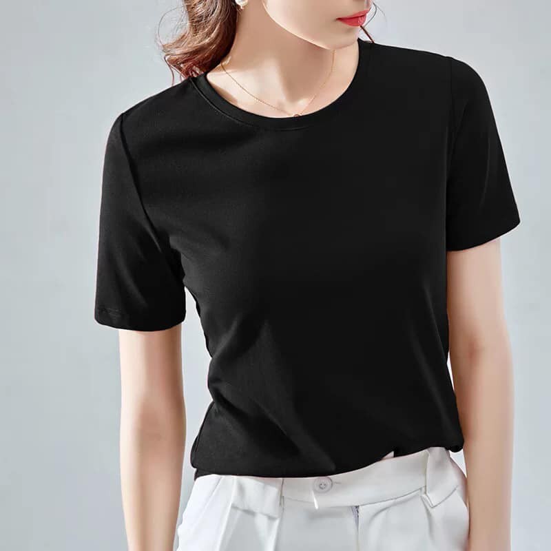 AL30677 - Áo thun nữ hè cổ tròn/Cổ tim hàng nhập - giá 240k